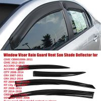 Window Visor Rain Guard Vent Sun Shade Deflector For Honda Civic Accord CITY CRV FIT CRIDER ODYSSEY CIIMO EVERUS S1 All Model