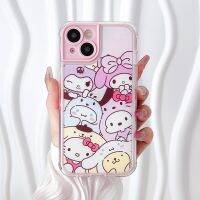 เคสมือถือลายการ์ตูน Hello Kitty My Melody Kuromi Cinnamoroll เคสโทรศัพท์สำหรับ iPhone 14 Pro Max 14Pro 14 Plus เคสกันกระแทกเคสมือถือแบบนิ่มสำหรับ iPhone 13 Pro Max 13เคสโทรศัพท์สำหรับ Apple 12 11 Hell.kitty เคสห่อหุ้ม