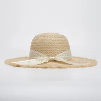 Summer Big Brim Dome Raffia Sun Hats Women Outdoor Travel Adjust Straw Hat Fashion Lady Sun Beach Hat Ribbon Bow Party Visor Hat