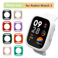 ซองซิลิโคนอ่อนนุ่มสำหรับ Redmi Watch 3 กรอบป้องกันหน้าจอกันน้ำสำหรับ Xiaomi Redmi Watch 3