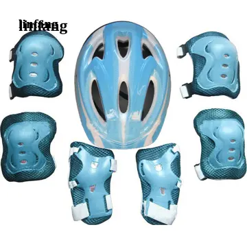 LazaraHome Kids Protective Gear Set Adjustable Helmet Knee Elbow