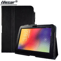 [ร้อน] AFesar ปกหนัง Pu สำหรับ Samsung Google Nexus 10 (10.1 "-นิ้ว) พร้อมเคสฝาพับเป็นขาตั้งสำหรับ GT-P8110 N10กระเป๋า