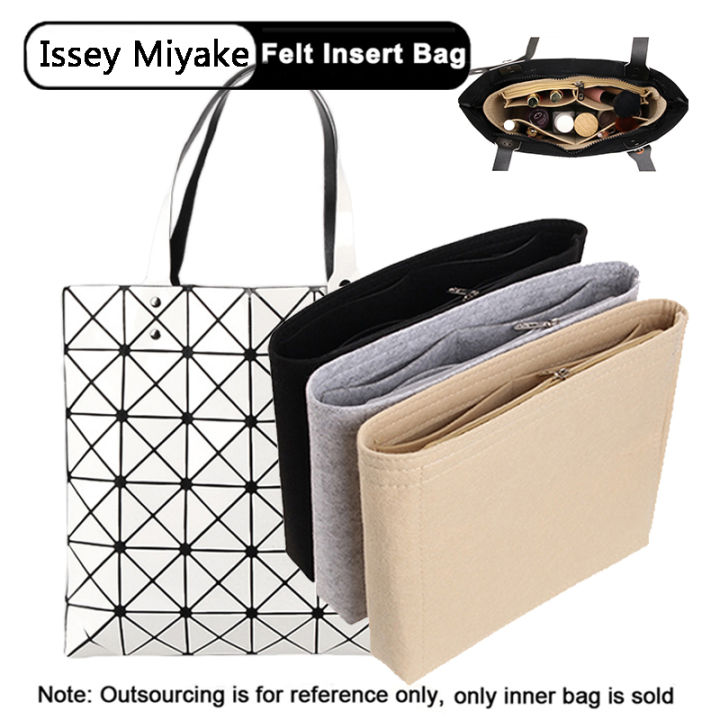 เหมาะสำหรับ-issey-miyake-กระเป๋าใส่ผ้าสักหลาดกระเป๋าถือมีช่องแบ่งด้านในกระเป๋าเครื่องสำอางพกพาได้สำหรับเดินทาง