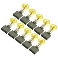 10 Pcs Carbon Brushes 7×18×16mm Replacement Motor Parts For GA7021 GA7020 Electrical Angle Grinder Power Tools Spare Accessories Rotary Tool Parts Acc