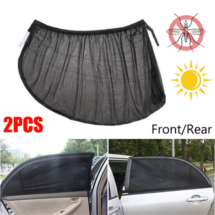 Car SUV Window Sun Shade Curtain Universal Vehicle Interior Sun Protection Window Mesh Cover
