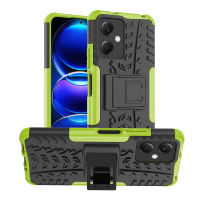 เคส Redmi Note 12 5G Case หรูหรา PC + TPU Stand Armor ShockProof