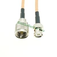 RG142 CABLE BNC Male Q9 Plug To UHF PL259 Male RF Pigtail Caox Jumper Cable