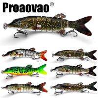 Proaovao 12.5CM 17.5G 9-Segments Jointed Bait Swimbait Sinking Wobblers For Pike Bass Fake Fish Accessories Tackle Accessories