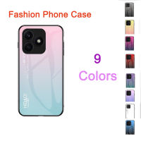 เคสสำหรับ Realme C53 Narzo N53 RealmeNarzoN53 RealmeC53 4G 2023เคสโทรศัพท์กระจกนิรภัยไล่เฉดสีสุดหรูกรอบซิลิโคนนิ่มกันกระแทกฝาครอบด้านหลัง