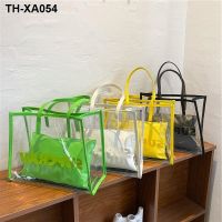 jelly 2023 summer the new tide fashion one shoulder bag and brim joker large capacity tote bags