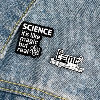 【YF】 Science Its But Real Enamel Pins Magical Chemical Badge Pin Buckle Gifts for