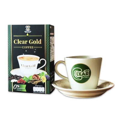เคลียร์โกลด์คอฟฟี่ Clear Gold Coffe กาแฟอาราบิก้าคัดเกรด premium ของแท้ 100 % 5 กล่อง