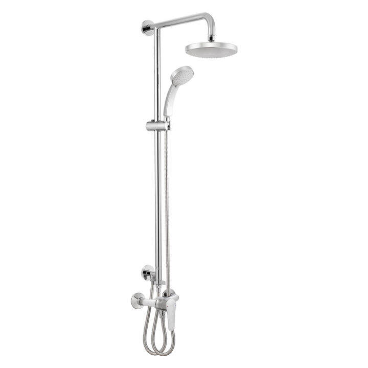 KOHLER July dual showerheads angular shower column ก๊อกผสมยืนอาบ พร้อม