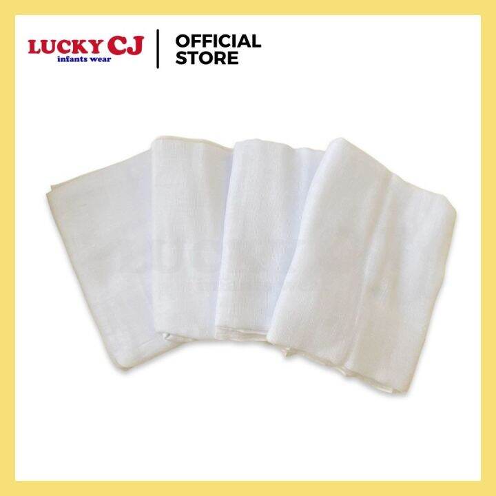 Lucky CJ Regular Gauze Cloth Diaper (Lampin) 12 pcs Lazada PH