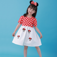 Summer Pretty Little Girls Clothes Bow Tie Short Sleeve Princess Dresses Fashion Korean Costume Cute Things