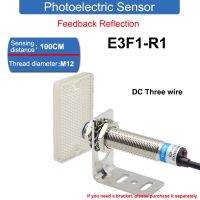 : “-- E3F1-R1 M12 1ม. ตรวจวัดระยะทางการสะท้อนกลับ DC6-36V สวิตช์เซ็นเซอร์โฟโตอิเล็กทริก AC90-250V Nppnp