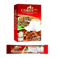 Cordy Plus Coffee =1 กล่อง กาแฟ คอร์ดี้ พลัส อ. วิโรจน์ ถั่งเช่า เห็ดหลินจือ กาแฟสำเร็จรูป 10 ต่อกล่อง กาแฟสมุนไพร 19ชนิด"