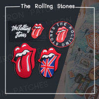 [expro] The Rolling Stones วงดนตรีร็อค ปากแดง ลิ้นแดง ตัวรีดติดเสื้อ iron patches อาร์มติดเสื้อ ติดรองเท้า ติดกระเป๋า เสื้อยีนส์ มีให้เลือก 4 ลาย