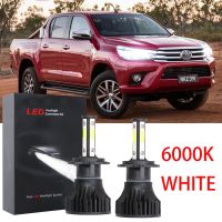 ชุดหลอดไฟหน้าฮาโลเจน LED 6000K 2018 6000K แบบเปลี่ยน สําหรับ Toyota Hilux Revo Gun125 2016-2022