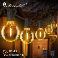 [Ricky Lighting] 50FT LED G40 Ball String ไฟกันน้ำกลางแจ้งสวน Garland String ไฟ Terrace Garden Pub Christmas Party ตกแต่ง