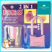 กุญแจ+ฝาครอบ ISON 2882C 50 มม.PADLOCK WITH DOOR KNOB COVER ISON 2882C 50MM **ทักแชทได้ค่ะ ยินดีบริการ**