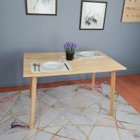 โต๊ะกินข้าว  TC-1274 Evergreen-Furniture-Dining Table TC-1274 ขอบเหลี่ยม  *ราคานี้เฉพาะโต๊ะ