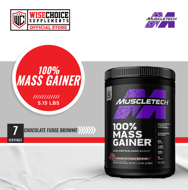 MUSCLETECH 100% MASS GAINER 5LBS CHOCOLATE FUDGE BROWNIE FLAVOR | Lazada PH