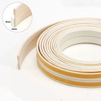 EPDM Rubber Self-adhesive Foam Gasket Strip for Cabinet Closet Sliding Sash Door Window Seals 9 x 2mm White Decorative Door Stops