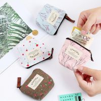 ■ Korean Style Womens Small Coin Bags Wallet Zipper Flower Cotton Money Key Wallet Pouch Case Bags For Kids Girl