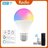 ☬┇❃ Kedia 9W WiFi Smart Light Bulb E27 E26 B22 Dimmable RGB CCT Smart Light Bulb Voice Control Work With Amazon Alexa Google Home