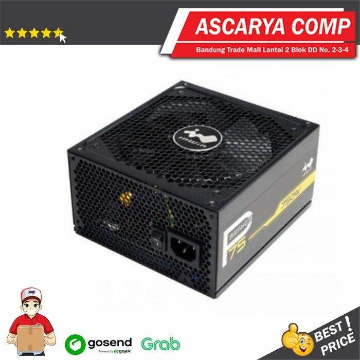 InWin P75 750W 80+ Gold Fully Modular Flat Cables / PSU 750Watt Lazada Indonesia
