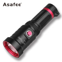 Asafee D60 Portable XHP 70 Flashlight for Diving IPX8 Waterproof 1500lumens Underwater 30m 26650 Waterproof LED Scuba Diving Lamp