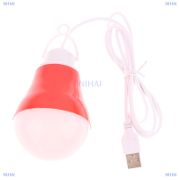 NIHAI หลอดไฟ LED 5V แรงดันไฟฟ้าต่ำหลอดไฟฉุกเฉิน USB แขวนเต็นท์สำหรับทำงานบาร์บีคิวตกปลาอุปกรณ์ตั้งแคมป์