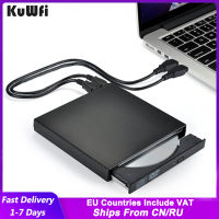 DVD ROM External Optical Drive USB 2.0 CDDVD-ROM CD-RW Player Burner Slim Reader Recorder Portable for Laptop windows