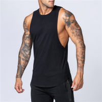 （Ready Stock)? Mens Vest Light Board Custom Logo Loose I-Shaped Waistcoat Sleeveless T-Shirt Trendy Fitness Sports Training Vest ZV