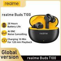 【Audio player] Realme ตูมไร้สายหูฟังบลูทูธ Realme ตูมไร้สาย T100โปร Tws - Aliexpress