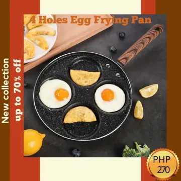  Egg Frying Pan Non Stick - 4 Hole Fried Egg Pans Divided Egg  Cooker Frying Pan - Multifunction Fried Egg Burger Pan for  Breakfast,Pancake,Poached Egg : Home & Kitchen