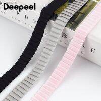 ✳✠ 5/10Meters Pleated Elastic Shoulder Strap 13mm Rubber Band for Sewing Clothes DIY Underwear Sling Lace Ribbon Decor Accessories