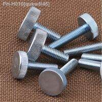 HOONGKAI GB835 M3 M4 M5 M6 M8 M10 Galvanized carbon steel Flat Head Knurled Thumb Screw Hand Tighten Computer Screws