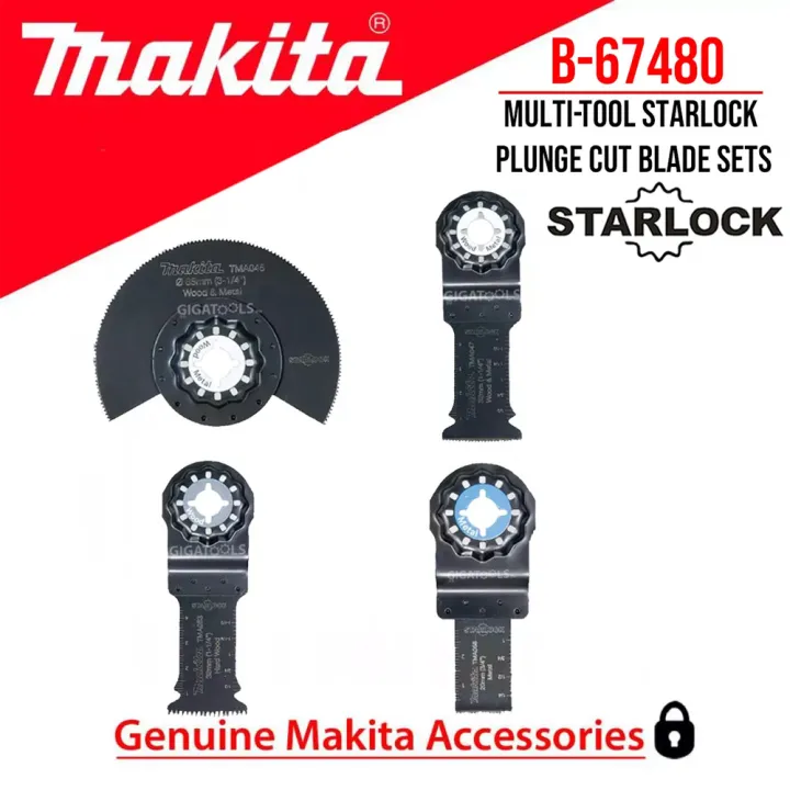 Makita B-67480 Multitool / Multi Tool Starlock Plunge Cut Blade Sets ...