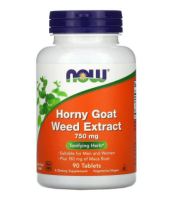 NOW Foods, Horny Goat Weed Extract, 750 mg, 90 Tablets