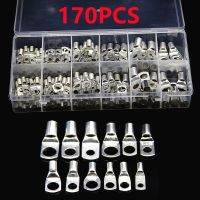 [HOT ZHKKZZLWWG 510] 240/170/100/60Pcs ทองแดงกระป๋องสาย Lugs SC ประเภทลวดจมูก Terminal SC6 SC10 SC16เปลือยแบตเตอรี่ Crimp Terminals ขั้วต่อสายไฟ