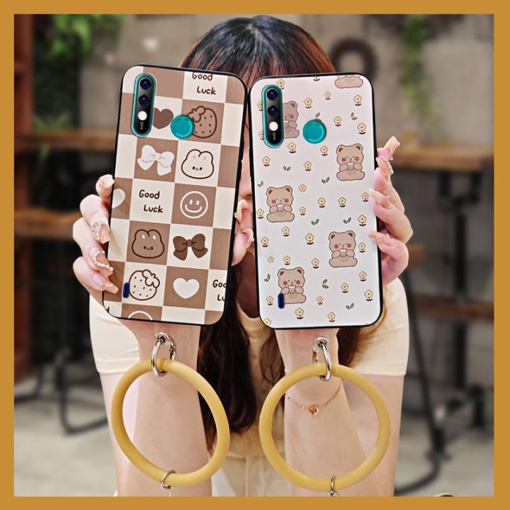 youth-advanced-phone-case-for-itel-a56-a56-pro-soft-shell-cute-couple-taste-solid-color-creative-ring-back-cover-funny