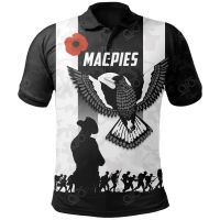 2023 NEW Style Magpies Anzac Day Polo Shirtsize：XS-6XLNew product，Can be customization