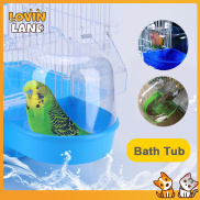 1Pcs Plastic Bird Water Bath Box Bathtub Shower Box Case Parrot for