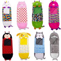 Sleeping Bag Kids Cartoon Sleepsacks Childrens Sleeping Bag Plush Doll Pillow Boys Girls Baby Animal Sleep Sack For Birthday