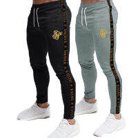 Mens Joggers Sweatpants Sik ผ้าไหมฟิตเนสกางเกงยางยืด Hip Hop Skinny Tracksuit Siksilk กางเกงผู้ชายสบายๆผ้าไหมกางเกง