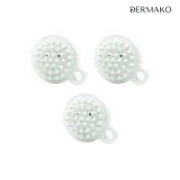 [แปรงนวดผม x3 ชิ้น] DERMAKO HAIR WASH BRUSH แปรงนวดผม แปรงสระผม แปรงนวดหนังศีรษะ แปรงซิลิโคน