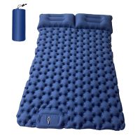 ∋✳ 2 Person Camping Mat with Air Pillow Portable Nylon TPU Air Mattress Waterproof Backpacking Sleeping Pad Max.200kg/440l