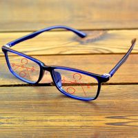 Rectangle Fashion Lightweight Blue Frame Handcrafted Progressive Multi-focal Reading Glasses +0.75 +1 +1.25 +1.5 +1.75 +2 To +4